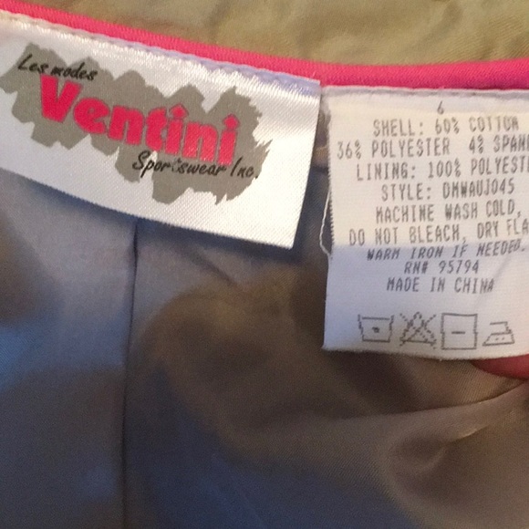 Ventini Button Down Khaki Fully Lined Jacket - Picture 8 of 8